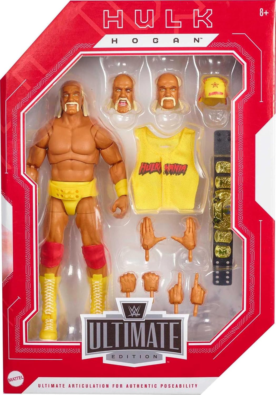 WWE Hulk Hogan Ultimate Edition Action Figure, 6-inch W82423