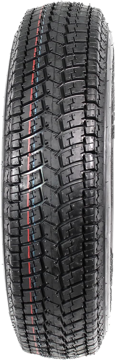 2-Pk Trailer Tire On Rim ST175/80D13 175/80 13 in. LRC 5 Hole White Spoke Wheel S790008
