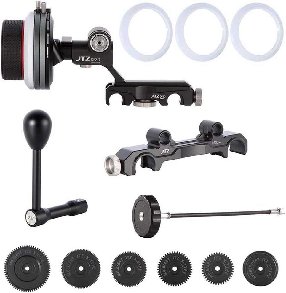 Cine Follow Focus with 15mm/19mm Rail Rod Clamp Kit O683