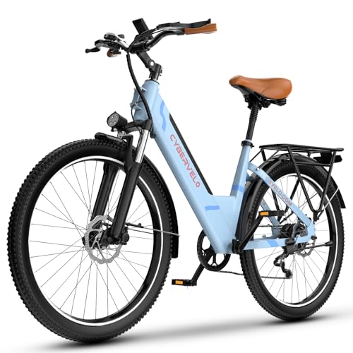 26" Electric Bike, 1000W Peak, Removable Battery, 7-Speed S9827