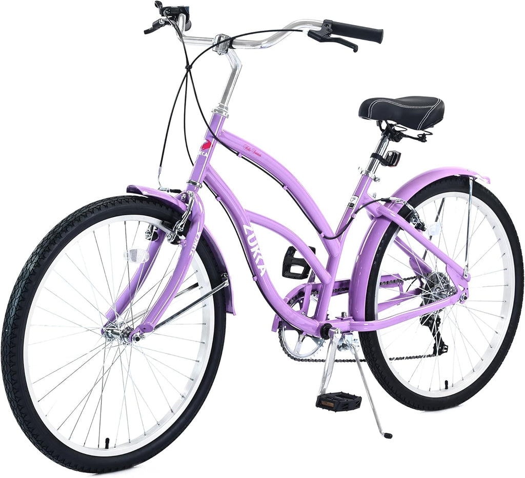 26 Inch 7 Speeds Steel Frame Beach Cruiser Bike Y202994