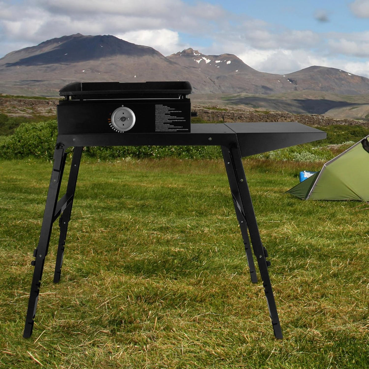 Portable Griddle Stand for Outdoor Camping Cooking X631