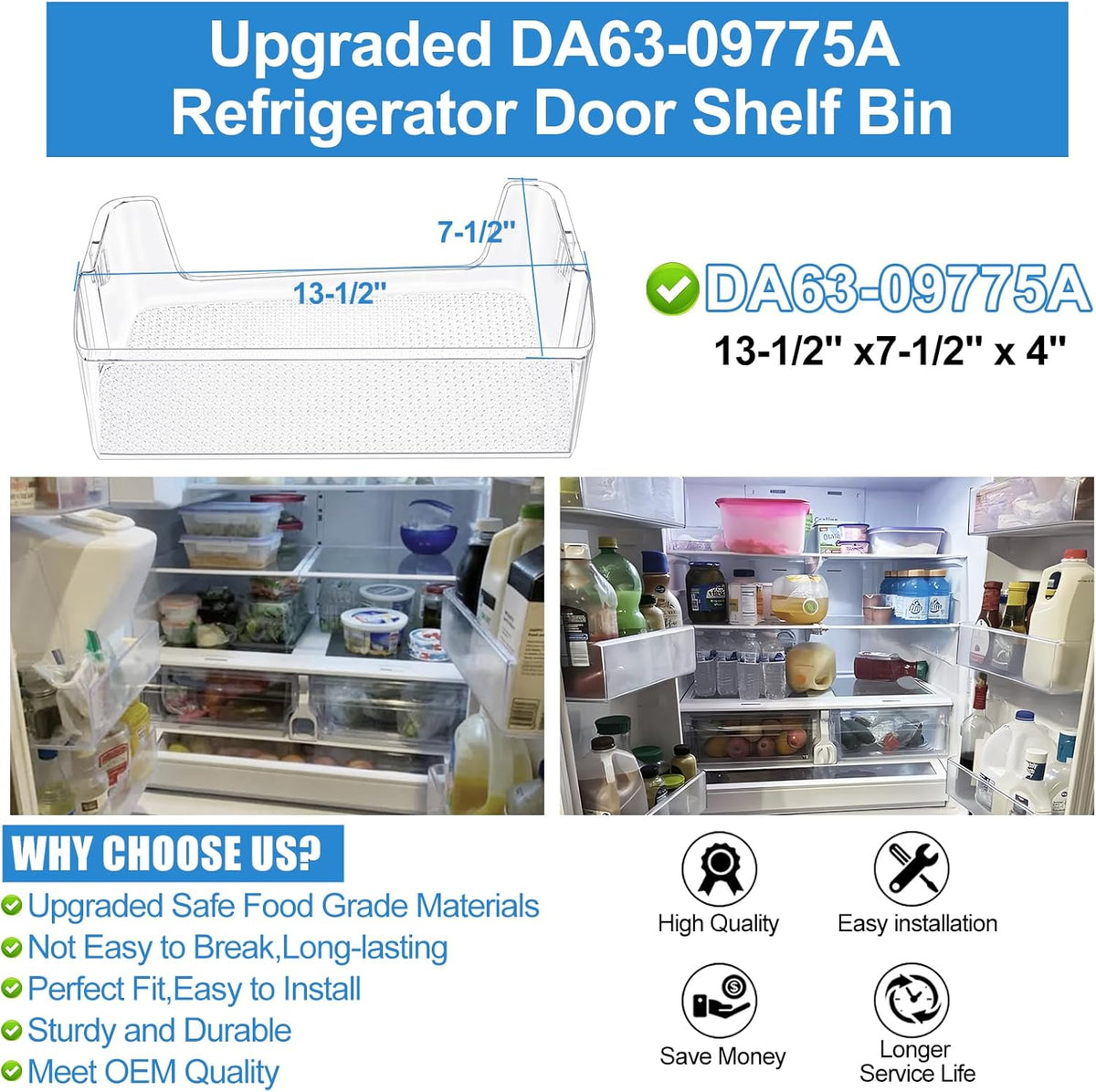 Refrigerator Door Shelf Bin T91500