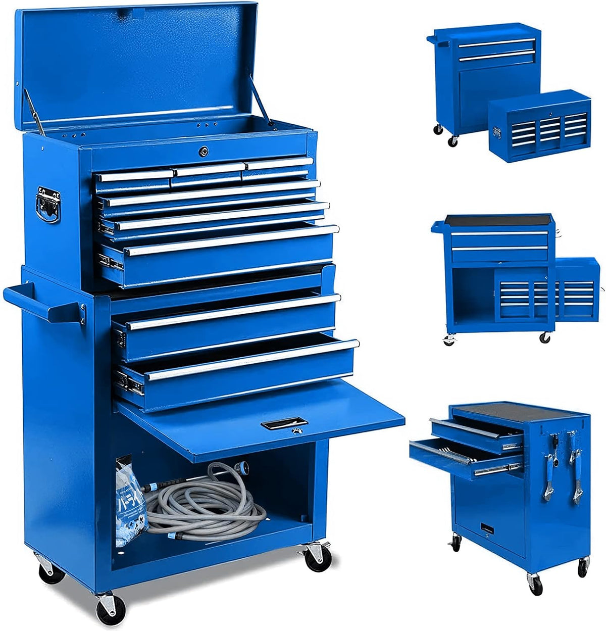 8 Drawer Rolling Tool Chest Cabinet with Lock L29200