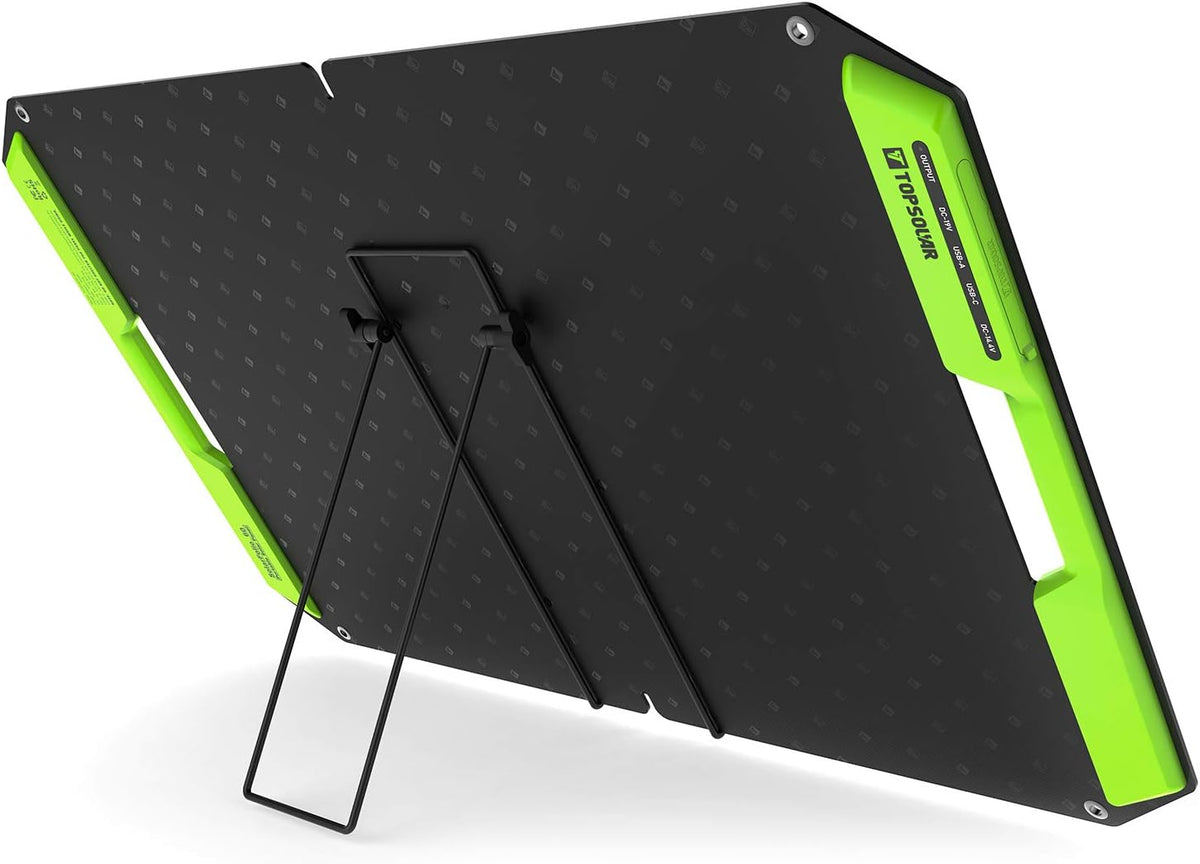 60W Foldable Portable Solar Panel Charger Kit with Dual USB Ports Y63171