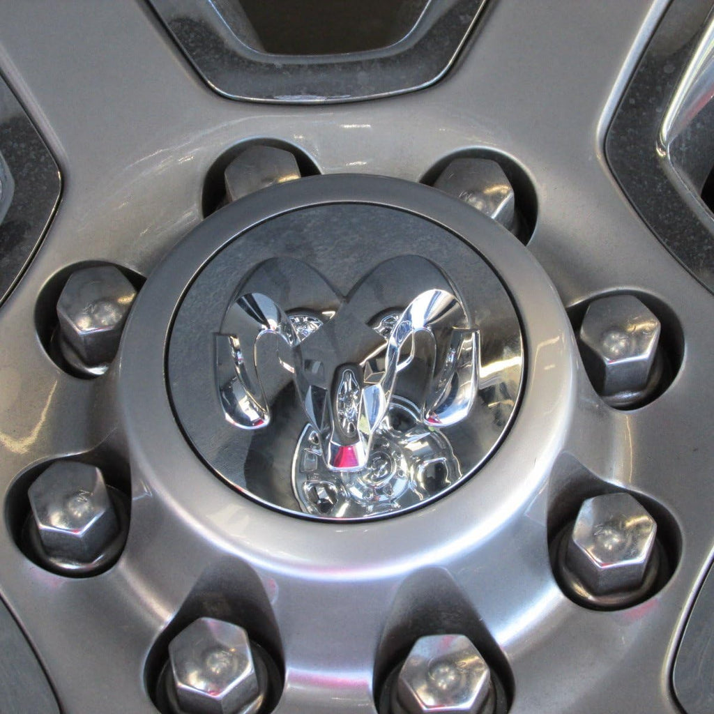 Chrome Ram Head Logo Center Cap Pack of 2 S27928