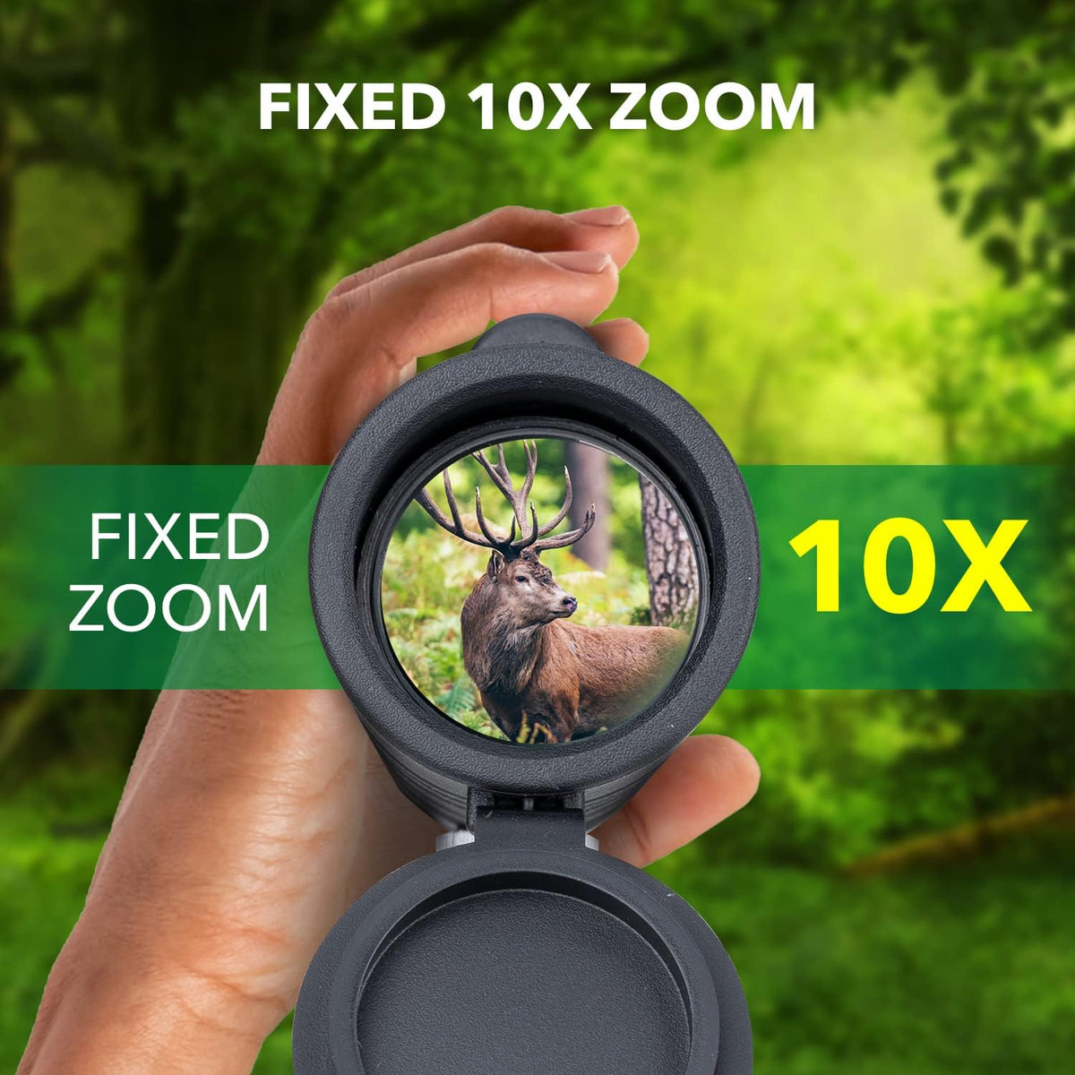 10X42 Waterproof Monocular Telescope with Tripod J17984
