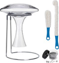 Wine Decanter Drying Stand with Cleaning Brush and Beads C3665