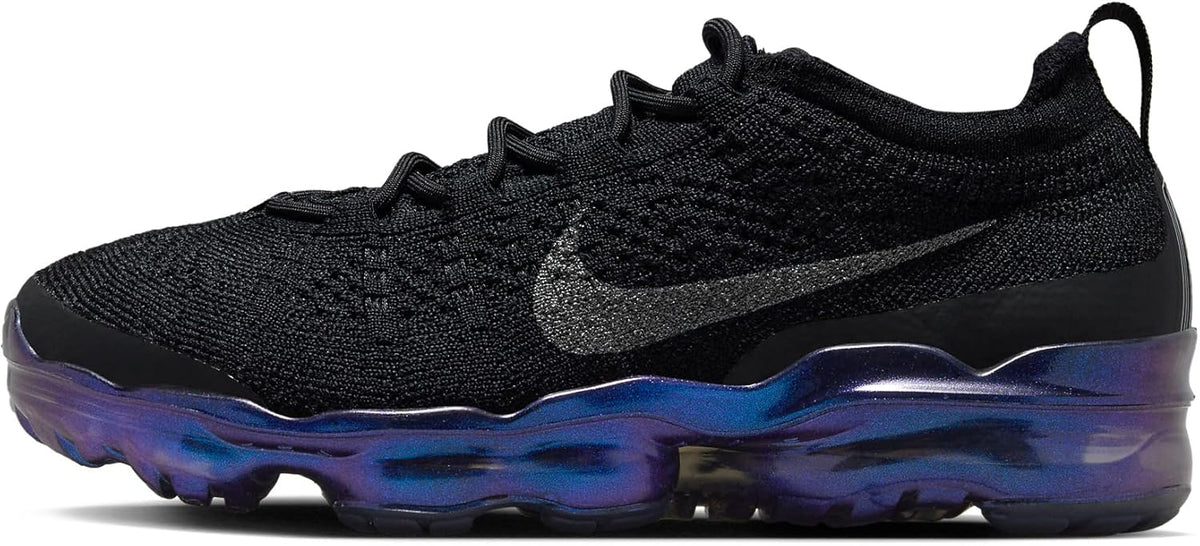 Black Metallic Silver Multi-Color Flyknit Shoes O515