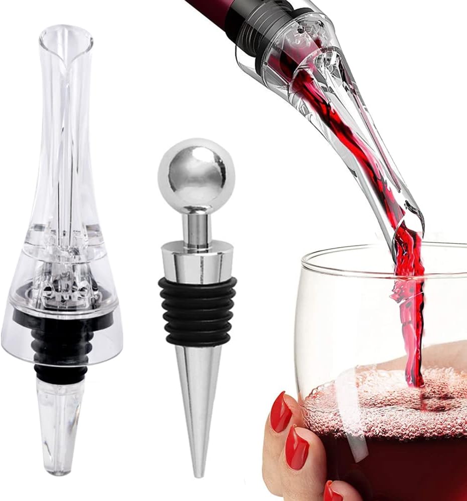 Wine Decanter Drying Stand with Cleaning Brush and Beads C3665