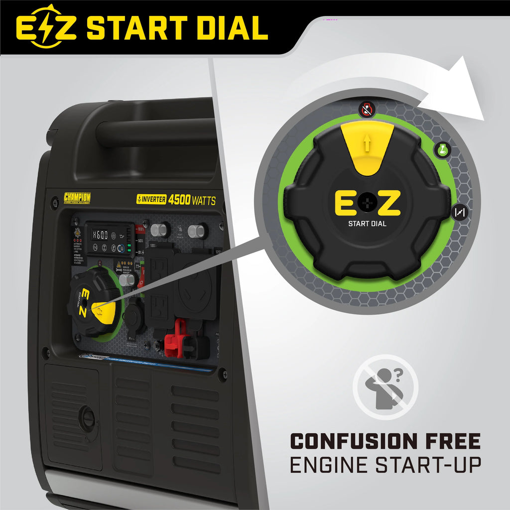 4500-Watt Wireless Remote Start Inverter Generator with CO Shield L716