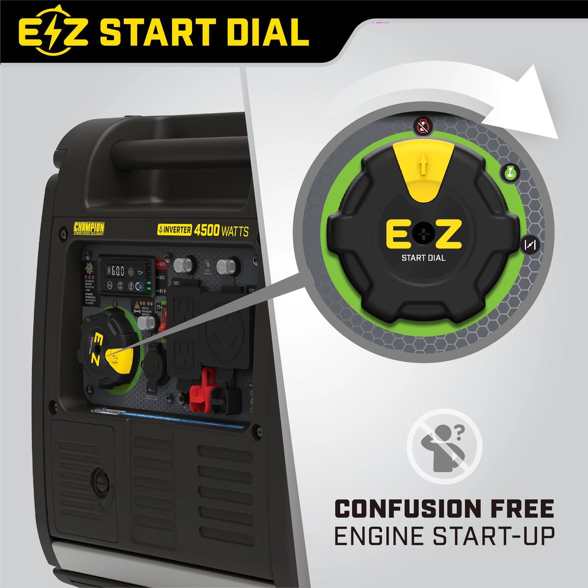4500-Watt Wireless Remote Start Inverter Generator with CO Shield L716
