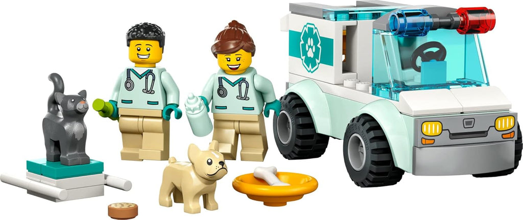 LEGO City Vet Van Rescue Toy Animal Ambulance Playset D8372