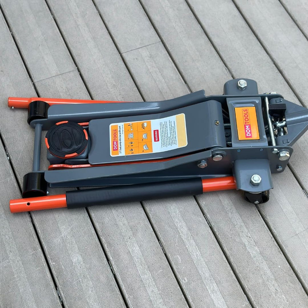 3.0 Ton Floor Jack with Dual Hydraulic Pumps & Reinforced Lifting Arm U350