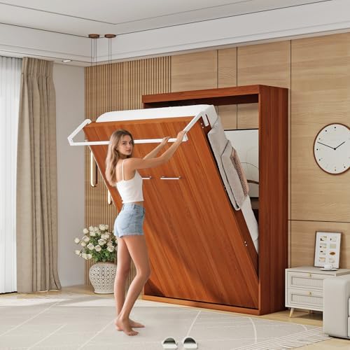 Full Brown Murphy Bed S377
