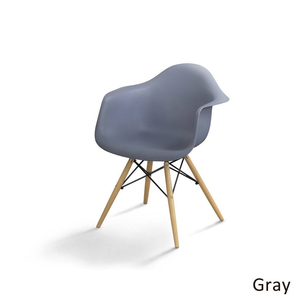 Modern Plastic Dining Chairs Set of 2 Dark Brown B713