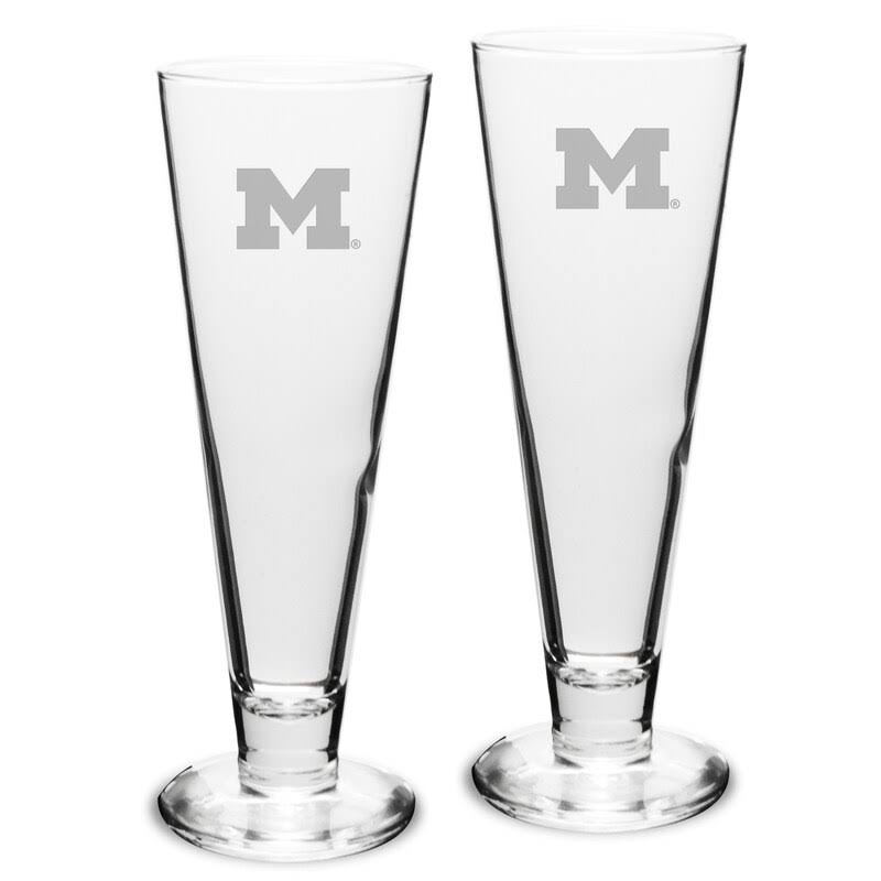 Michigan Wolverines 2-Piece 16oz. Classic Beer Pilsner Set M314882
