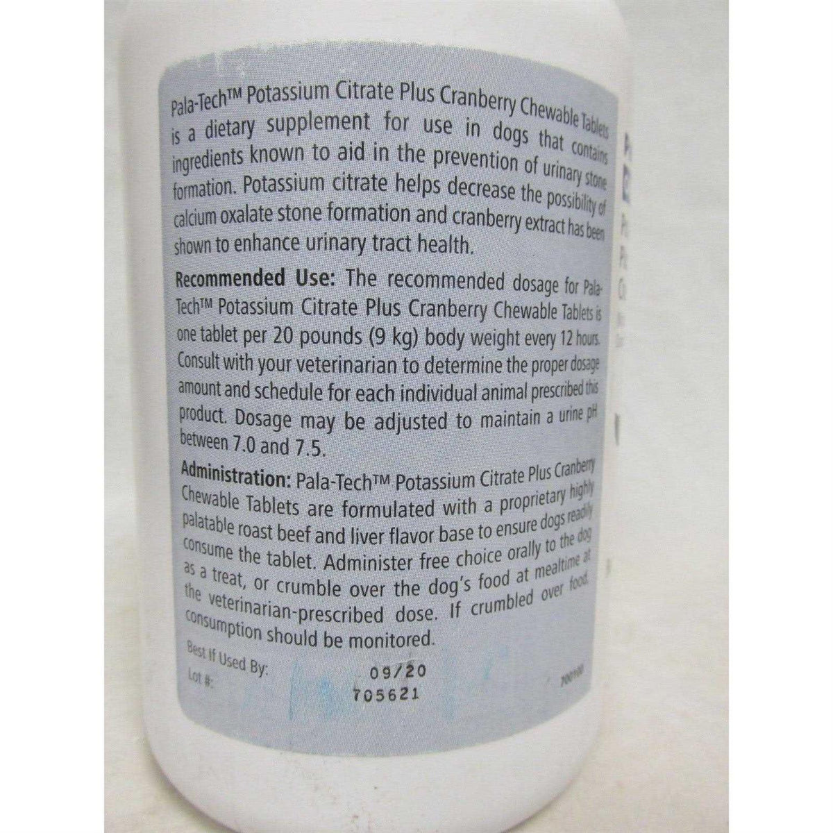 Potassium Citrate Plus Cranberry Chewable Tablets P261