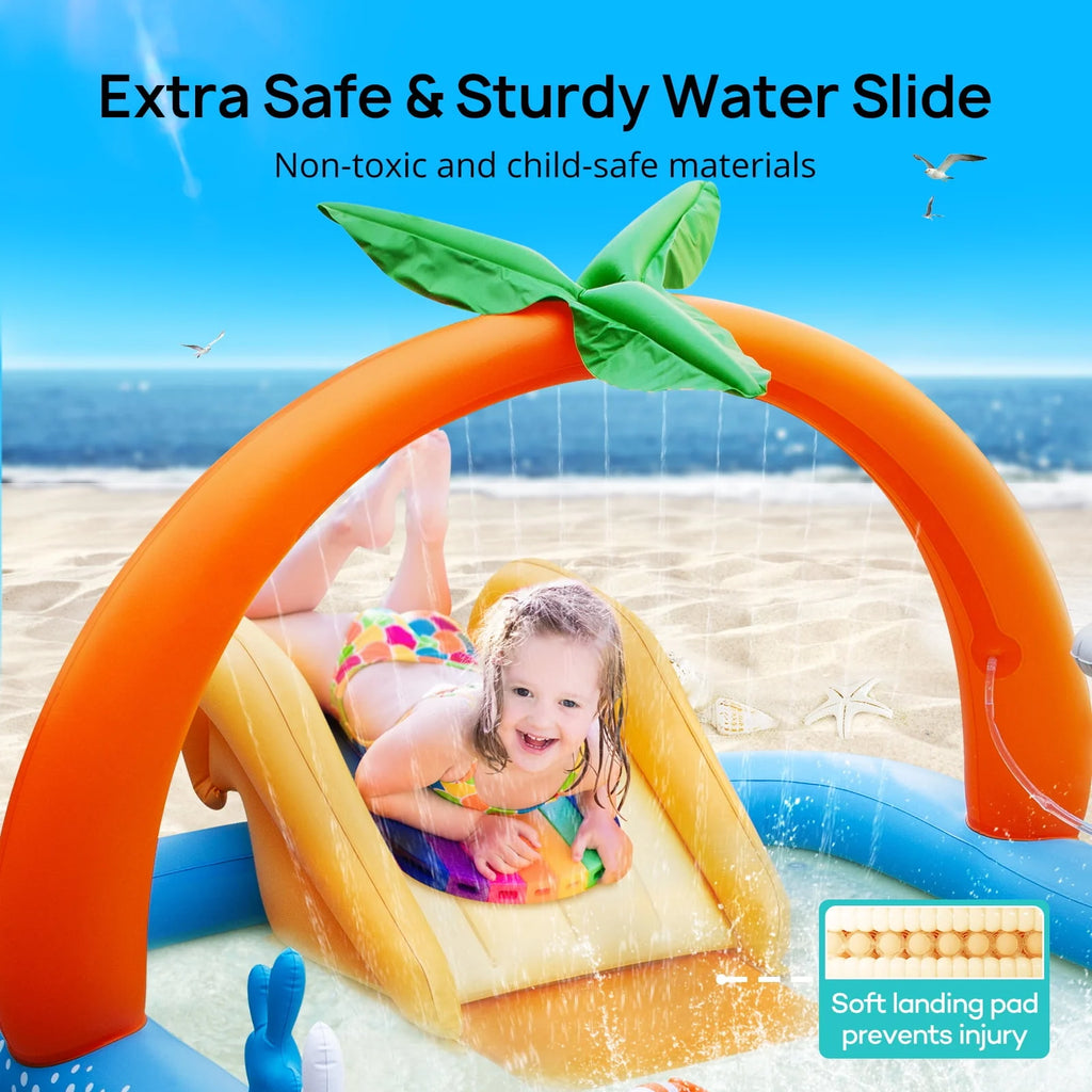 Inflatable Rectangular Swimming Pool T7364