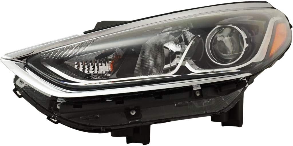 Headlight Assembly for Hyundai Sonata 2018 2019 Passenger Side Halogen Q654391