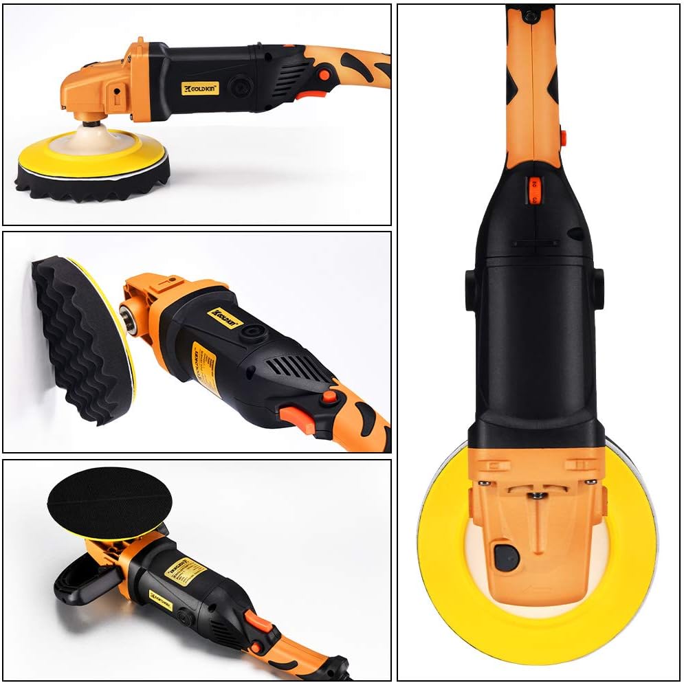 1400W 6-Speed Variable Speed Rotary Orbital Polisher R12192