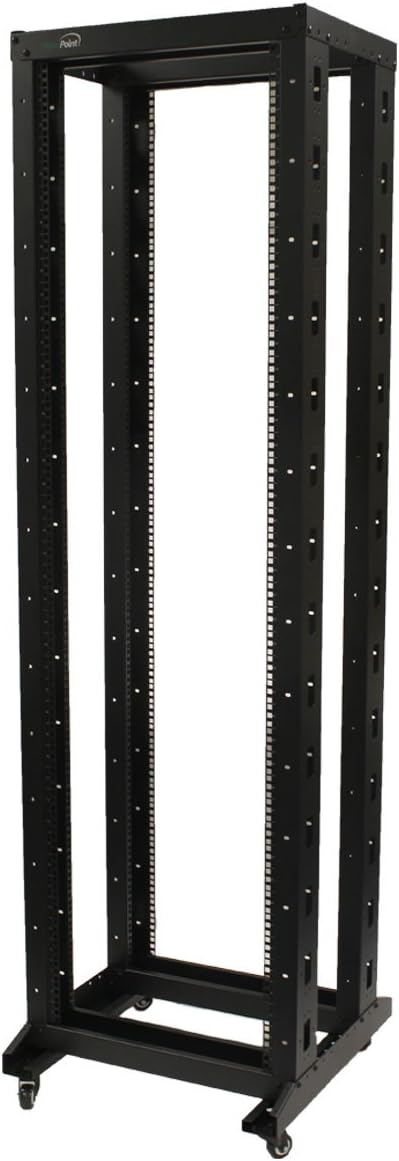 42U 4-Post Open Frame Server Rack with Casters V13368