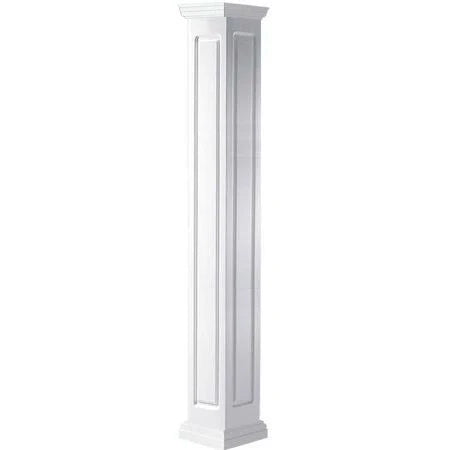 6 inchw x 120 Raised Panel Column with Tuscan Capital and Tuscan Base H201073