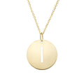 14k Yellow Gold Polished Letter i Necklace With Lobster Clasp 18 Inch V11626