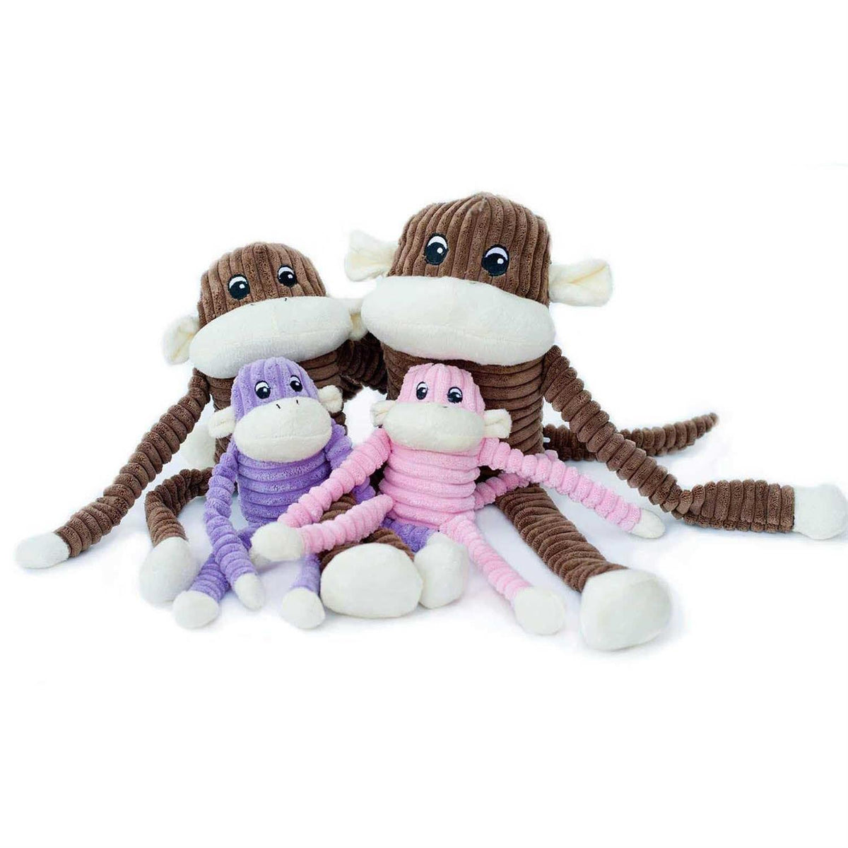 Crinkle Monkey Dog Toy E4933