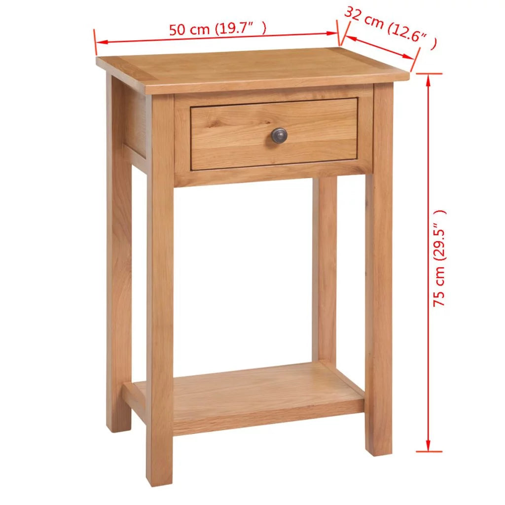 Solid Oak Wood Console Table W821