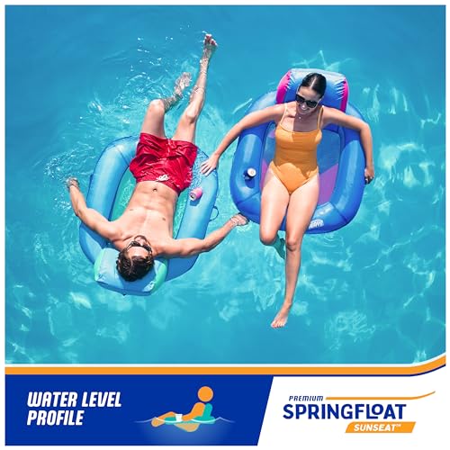 Inflatable Pool Float Chair Sky Blue V796