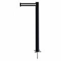 Black Post 43 H Tensabarrier Spike Post X9732