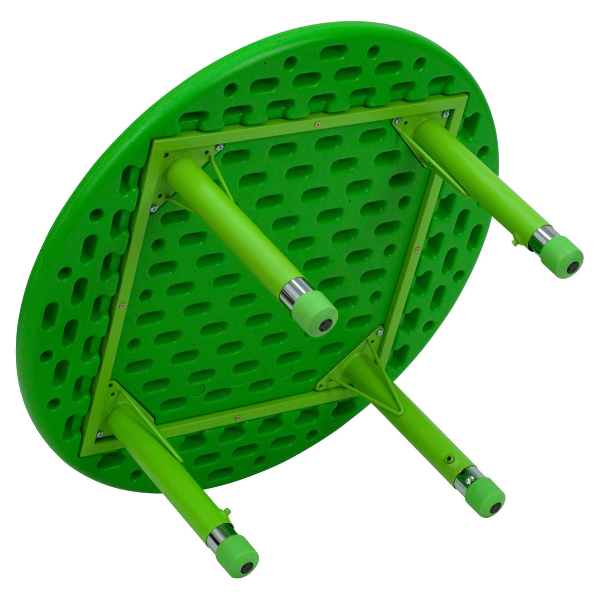 33x22 Round Natural Plastic Height Adjustable Activity Table K945