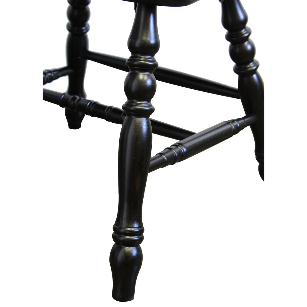Black Wood Dining Chairs Set of 2 D6644