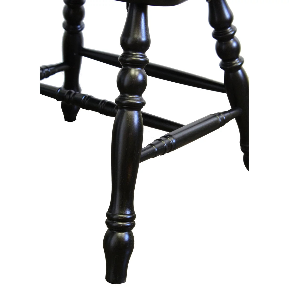 Black Wood Dining Chairs Set of 2 D6644