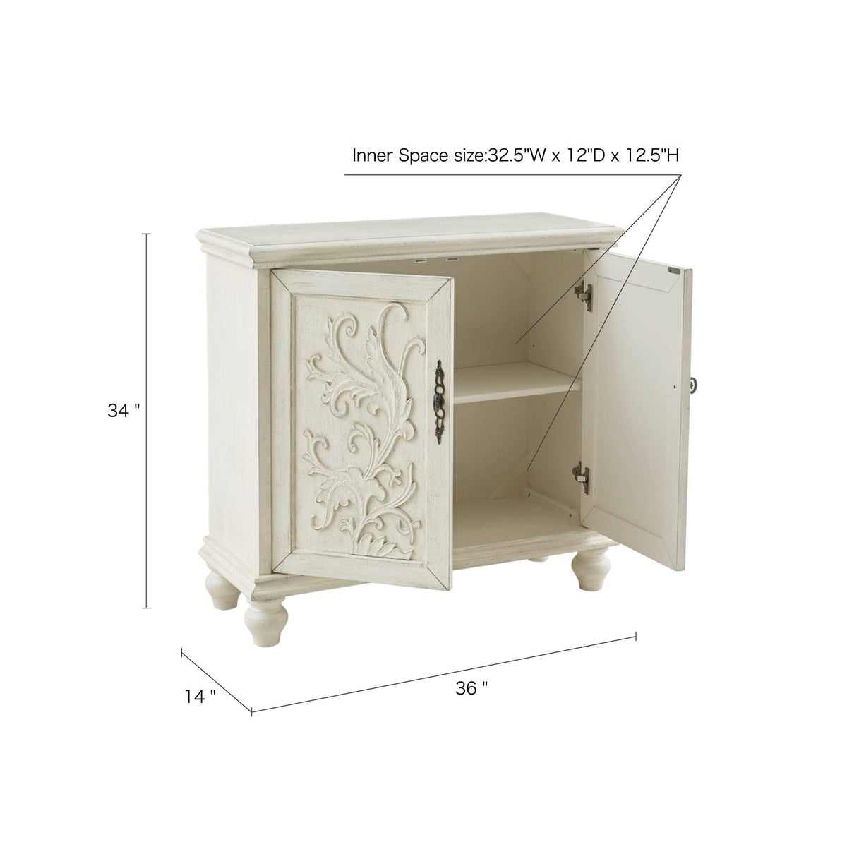 2-Door Cabinet Reclaimed Natural O5277