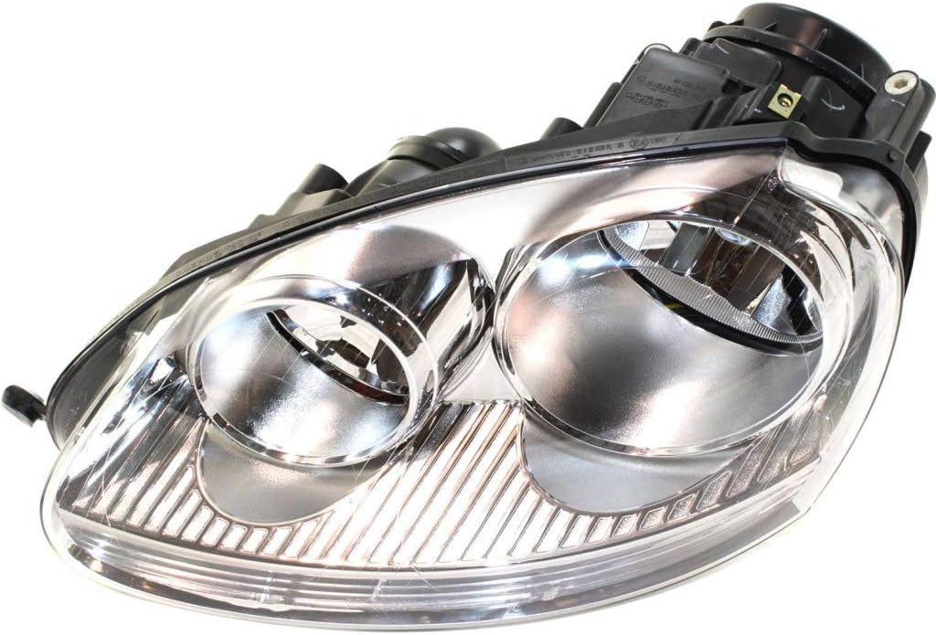Driver Side Halogen Headlight for Volkswagen Jetta Rabbit 2006-2009 E55056