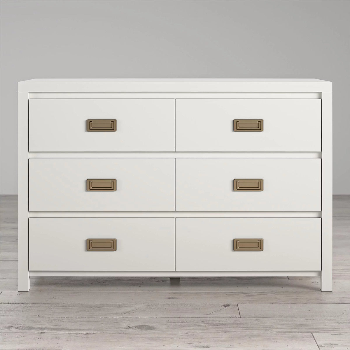 White 6 Drawer Kids' Dresser I698532