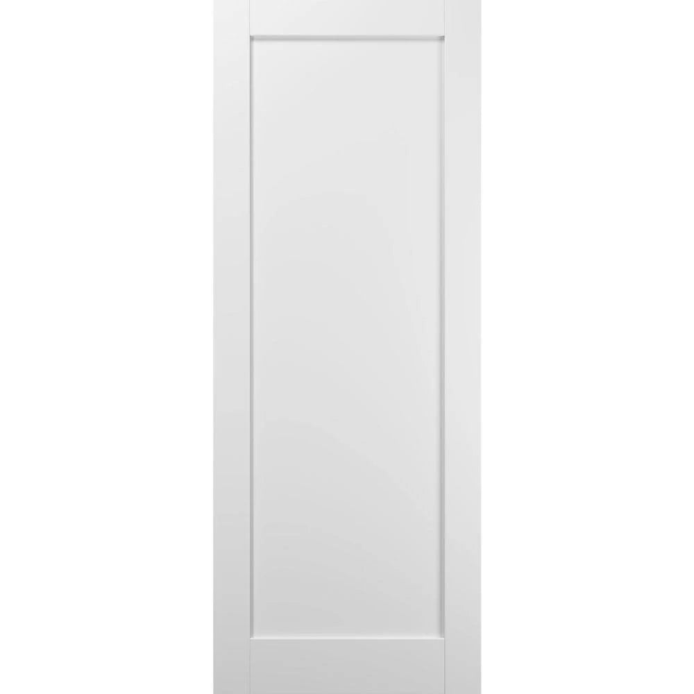 Slab Barn Door Panel 24 x 80 White Silk V183705