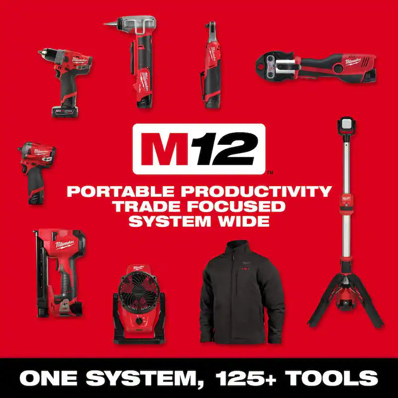 12V Lithium-Ion Brushless Cordless 3/8 in. Impact Wrench & Ratchet Kit E550
