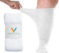 White Large Non Binding Seamless Toe Diabetic Socks C96940