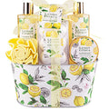 Bath Spa Gift Set with Body Lotion, Shower Gel, Bubble Bath, Body Scrub, Bath Salt, Bath Bomb S9028