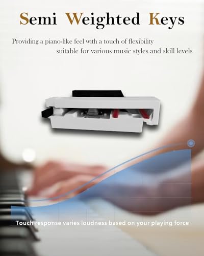 88 Keys Semi Weighted Digital Piano with Triple Pedal M74740
