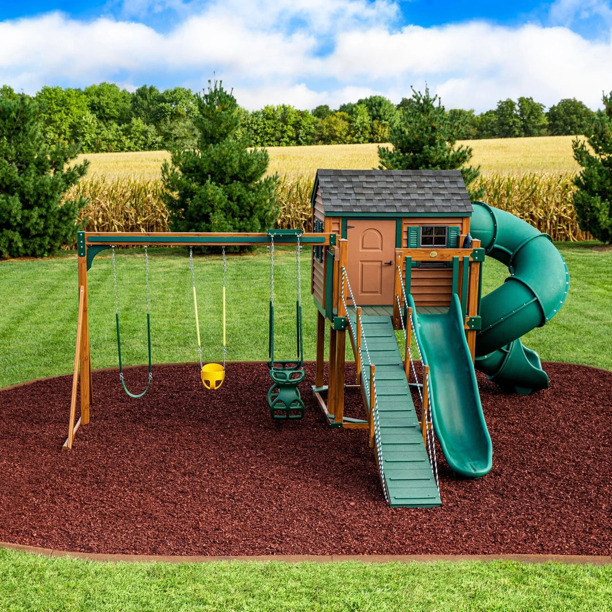 Red Rubber Mulch 75 cu ft S743064
