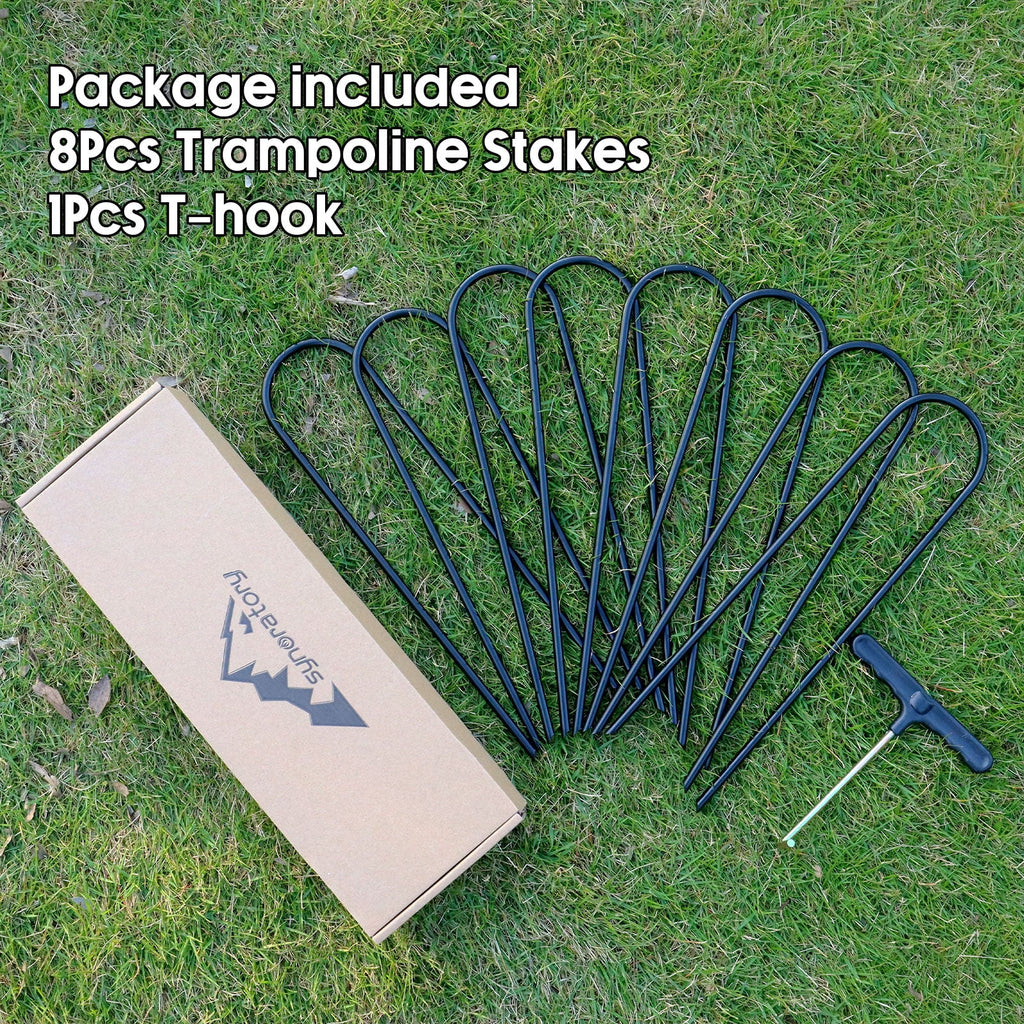 8 Pcs Heavy Duty Trampoline Ground Anchor D205910