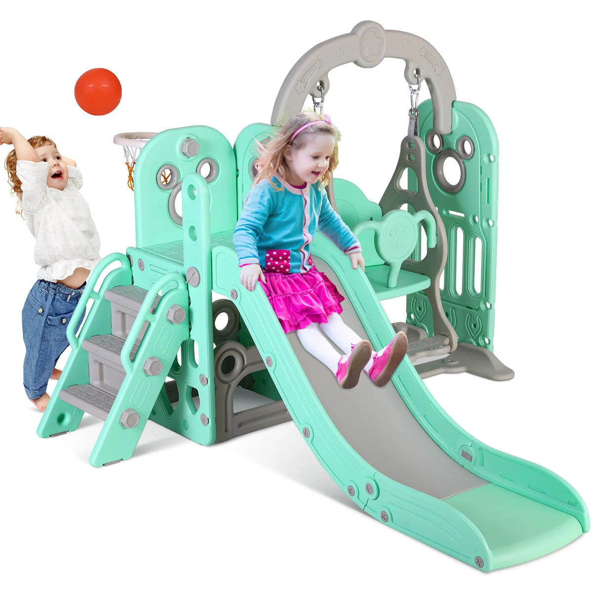 5 in 1 Toddler Swing and Slide Set A492