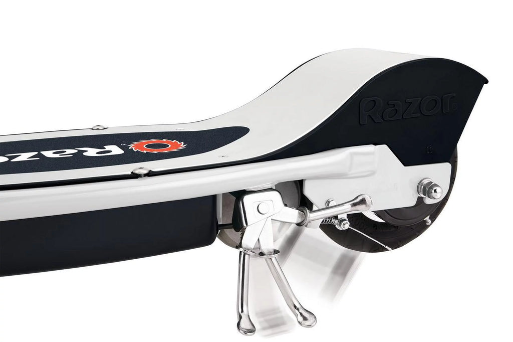 White Electric Scooter with 8" Pneumatic Front Tire C15936