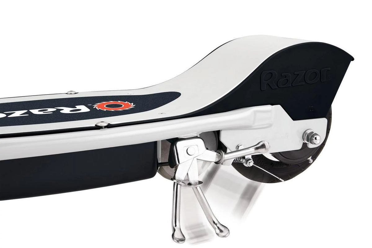 White Electric Scooter with 8" Pneumatic Front Tire C15936