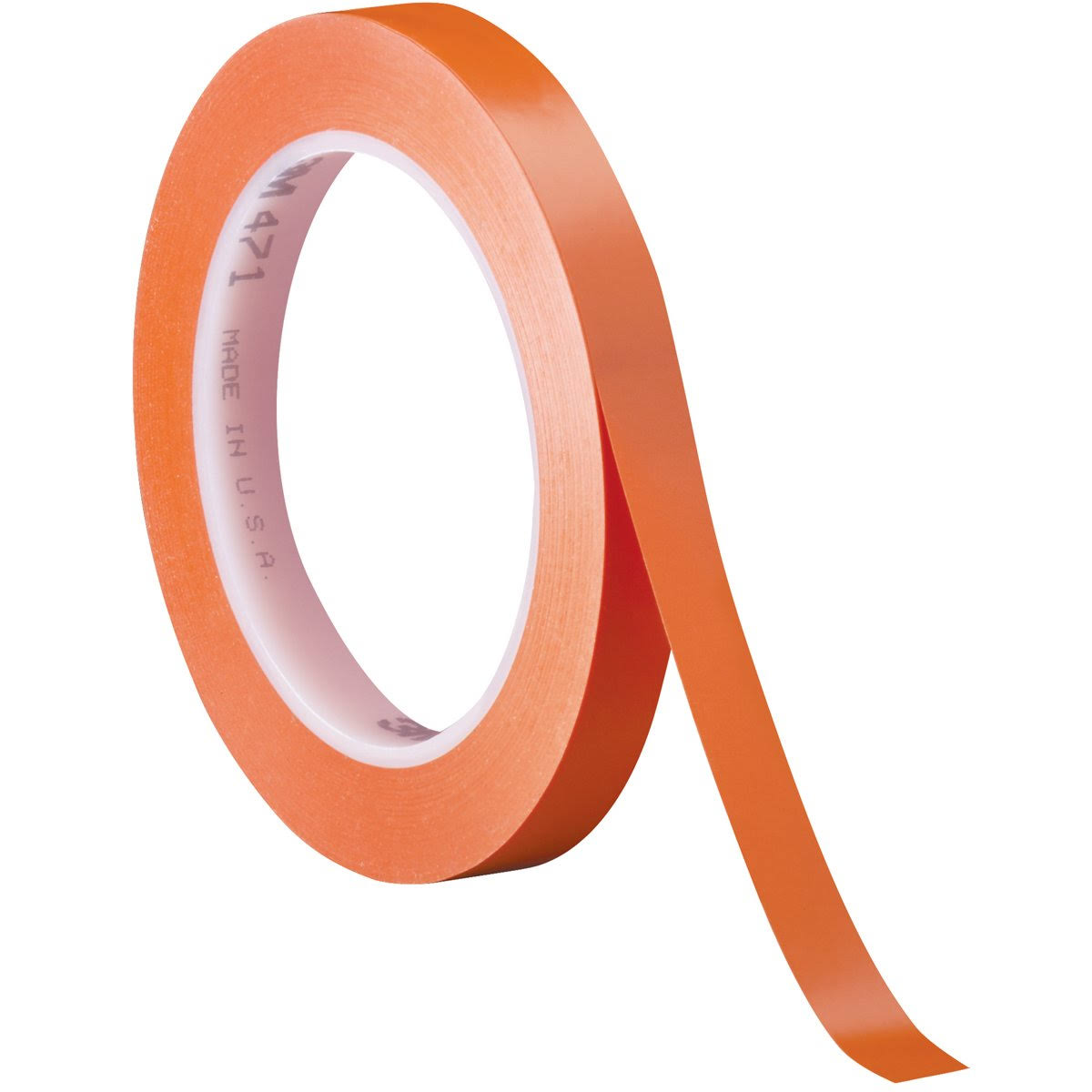 Vinyl Tape 1/4x22 x 36 yds. Orange 3/Case X37412