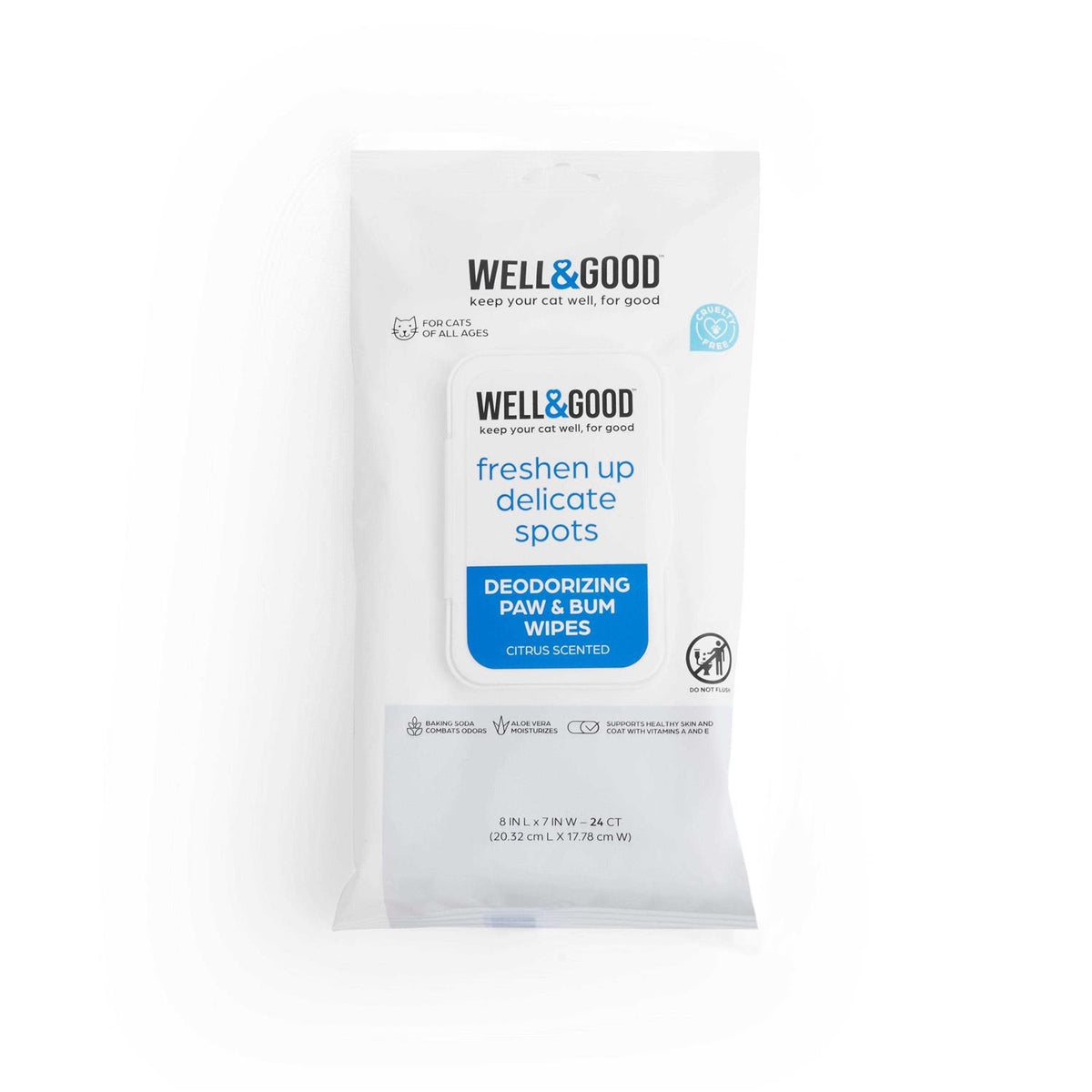 Deodorizing Paw and Bum Wipes Q323